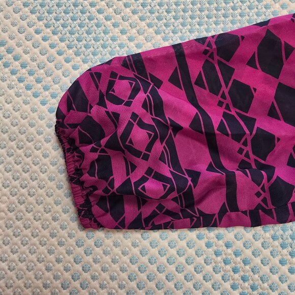 Speechless Purple Geometric Pattern Printed Dress Size Large - Picture 5 of 11